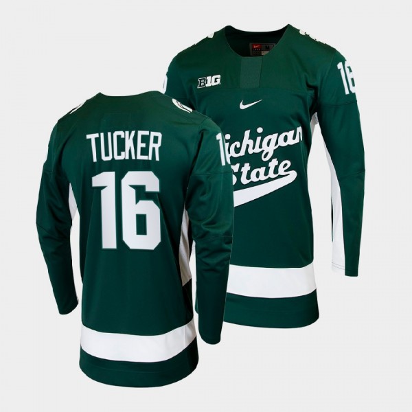 Michigan State Spartans Jesse Tucker College Hocke...