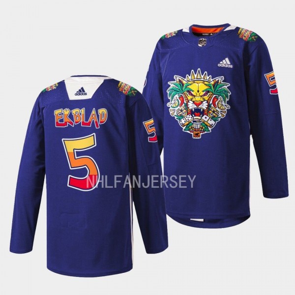 Florida Panthers 2023 Vamos Gatos Aaron Ekblad #5 ...