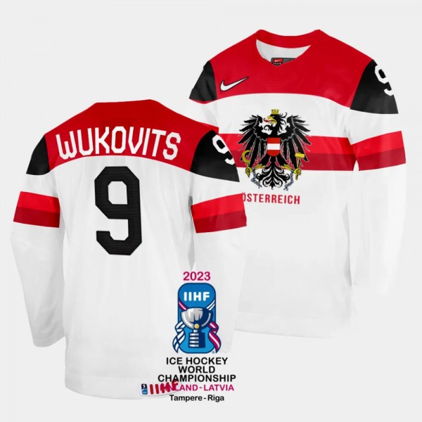 Australia 2023 IIHF World Championship Ali Wukovits #9 White Jersey Home