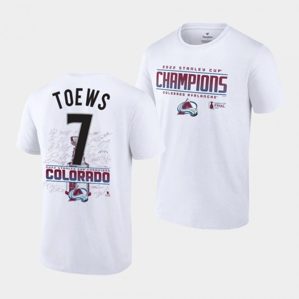 Devon Toews Colorado Avalanche 2022 Stanley Cup Ch...