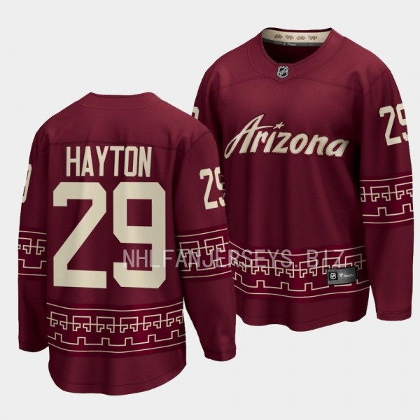 Barrett Hayton Arizona Coyotes 2022-23 Desert Nigh...