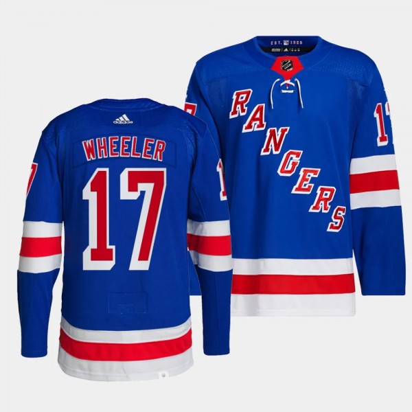 New York Rangers Authentic Pro Blake Wheeler #17 B...