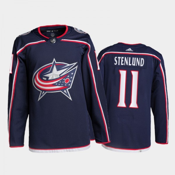 Columbus Blue Jackets Pro Authentic Kevin Stenlund Home Jersey 2021-22