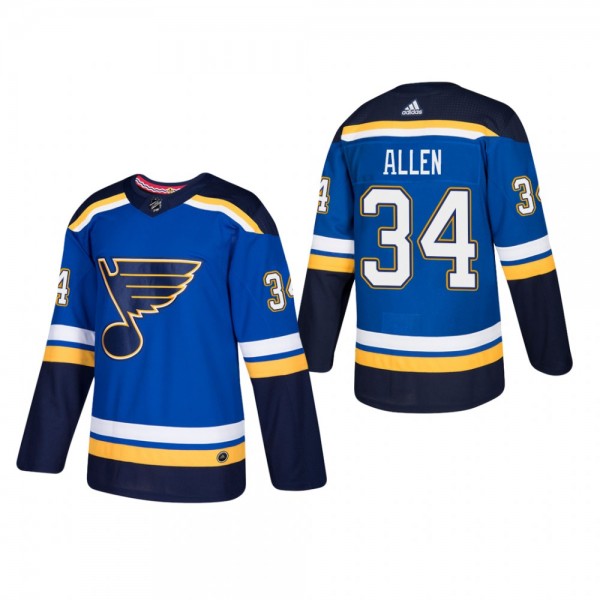Jake Allen St. Louis Blues Home Player Authentic Jersey Blue