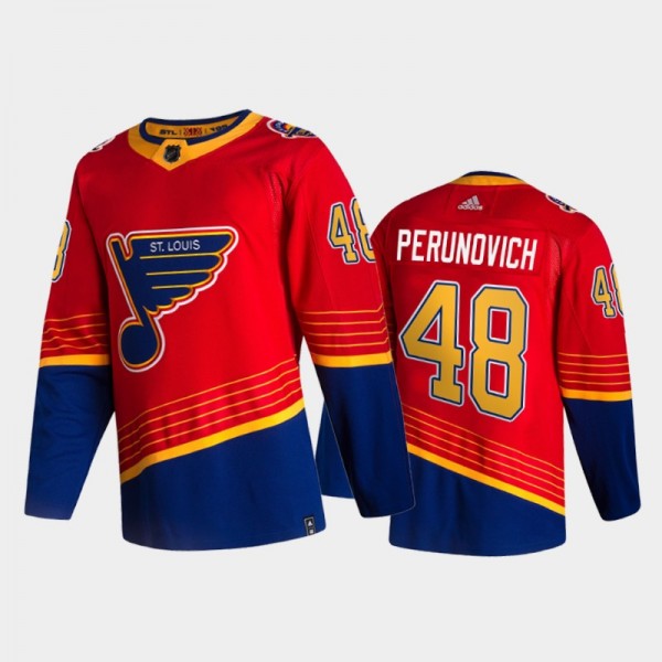 Scott Perunovich St. Louis Blues 2021 Reverse Retr...