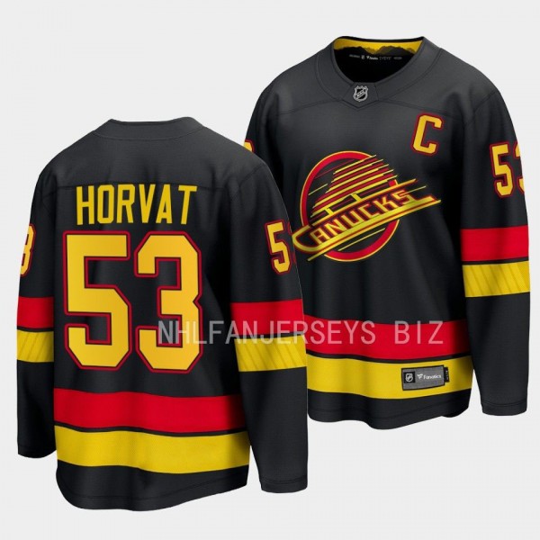 Vancouver Canucks Bo Horvat 2023-24 Alternate Blac...