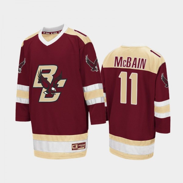 Jack McBain College Hockey Boston College Eagles Jersey Maroon