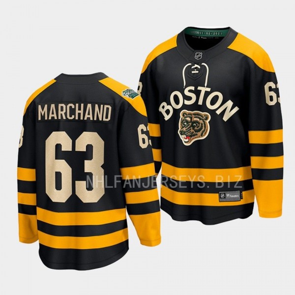 Boston Bruins Brad Marchand 2023 Winter Classic Bl...