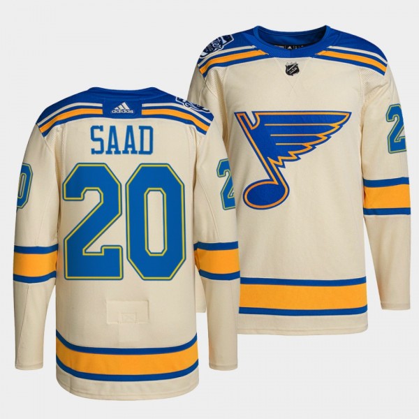 Brandon Saad #20 Blues 2022 Winter Classic Authent...