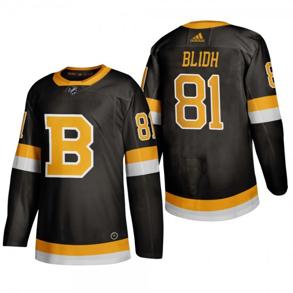 Anton Blidh Bruins 2019-20 Alternate ADIZERO Jerse...