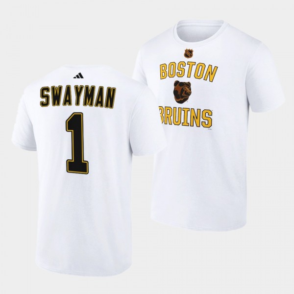 Boston Bruins Reverse Retro 2.0 Jeremy Swayman #1 ...