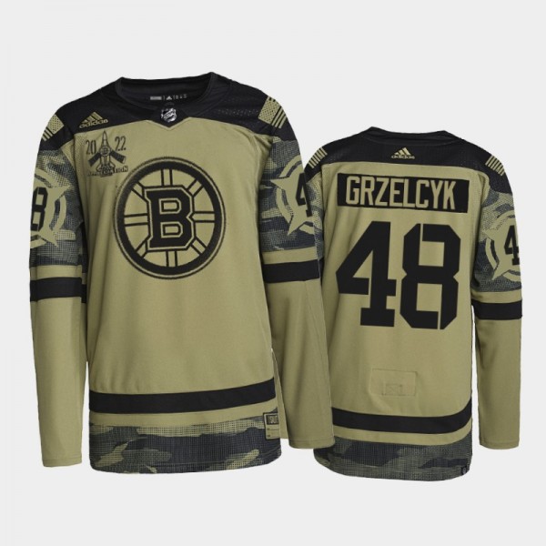 Bruins 2022 Military Appreciation Night Matt Grzel...