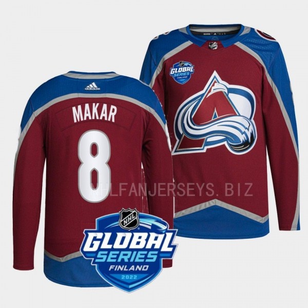 Colorado Avalanche 2022 NHL Global Series Cale Mak...