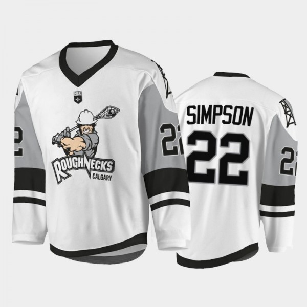 2021-22 Calgary Roughnecks Sublimated White Jersey...