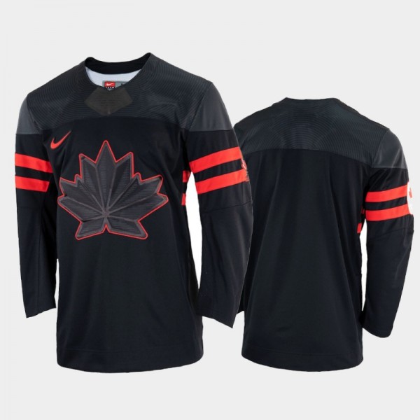 Canada Hockey 2022 Beijing Winter Olympic Black Men Alternate Rrplica Jersey