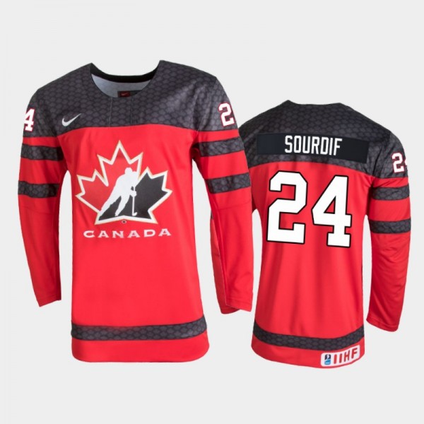 Canada Justin Sourdif 2022 IIHF World Junior Champ...