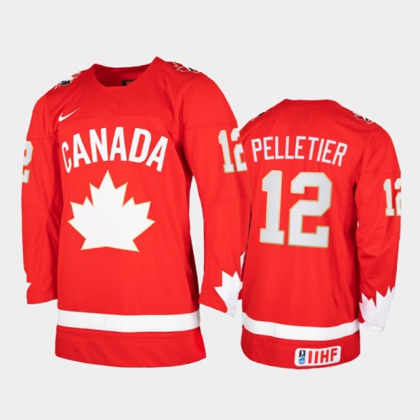 Jakob Pelletier 2021 IIHF World Junior Championship Canada Team Heritage Limited Jersey Red