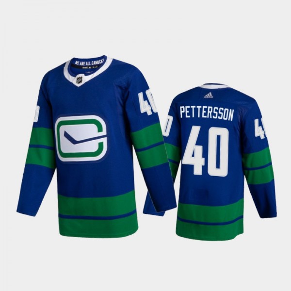 Elias Pettersson Alternate Vancouver Canucks Blue ...