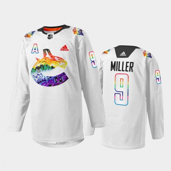 J.T. Miller Vancouver Canucks Pride Night Jersey W...