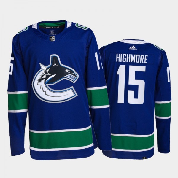 Vancouver Canucks Primegreen Authentic Matthew Highmore Home Jersey 2021-22