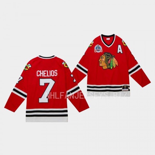 Chris Chelios Chicago Blackhawks Blue Line 1991 Th...