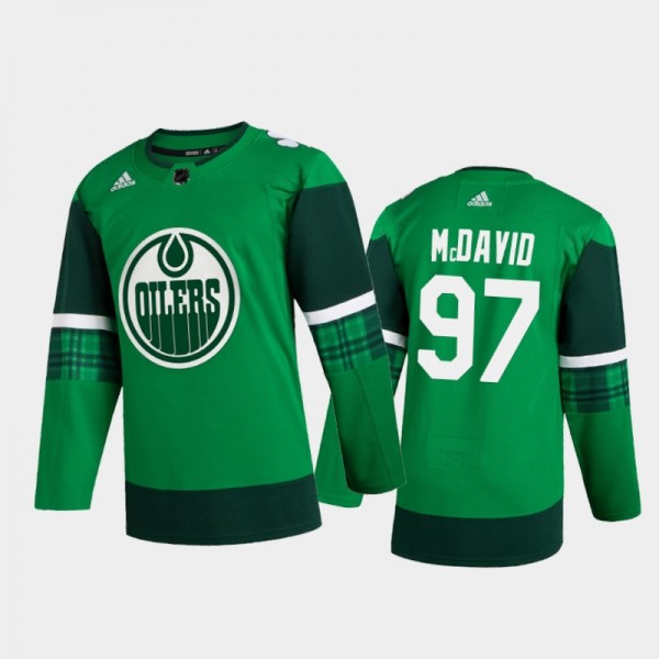 Oilers Connor McDavid 2020 St. Patrick's Day Authe...