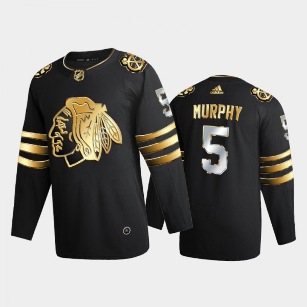 2020-21 Connor Murphy Authentic Golden Limited Edition Chicago Blackhawks Jersey - Black