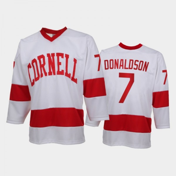 Cam Donaldson Cornell Big Red College Hockey Replica Jersey - White