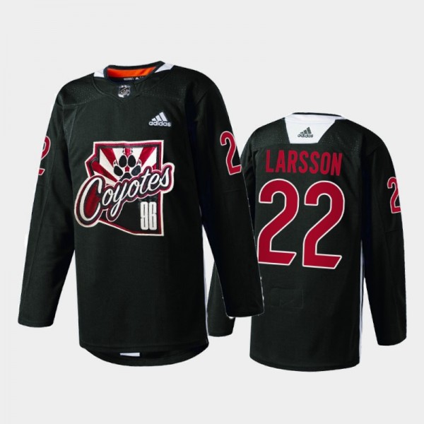 Johan Larsson Coyotes Special Black Jersey