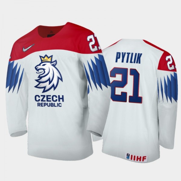 Jaromir Pytlik 2021 IIHF World Junior Championship Czech Republic Home Jersey White