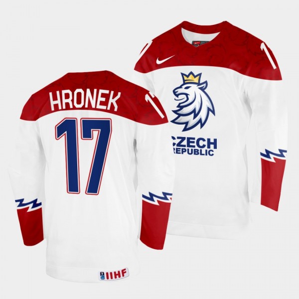 Czechia #17 Filip Hronek 2022 IIHF World Champions...