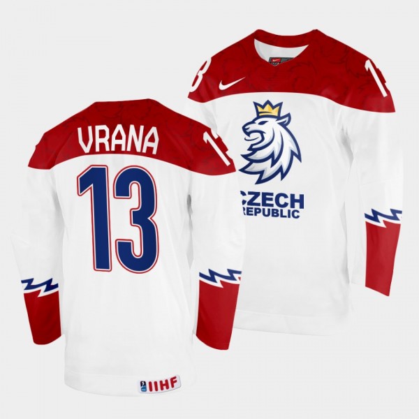 Czechia #13 Jakub Vrana 2022 IIHF World Championsh...