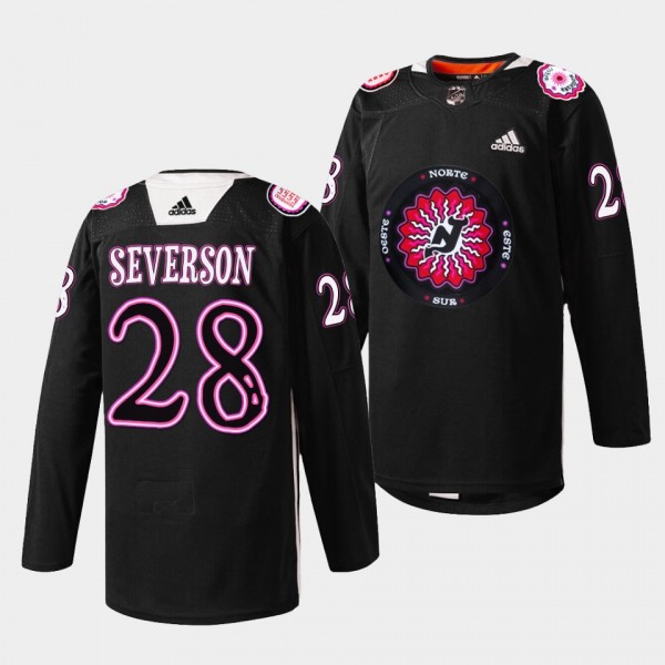 Damon Severson Devils 2022 Hispanic Heritage Night...