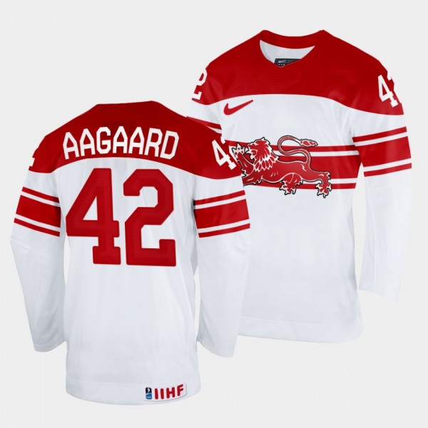 Denmark Hockey #42 Mikkel Aagaard 2022 IIHF World ...