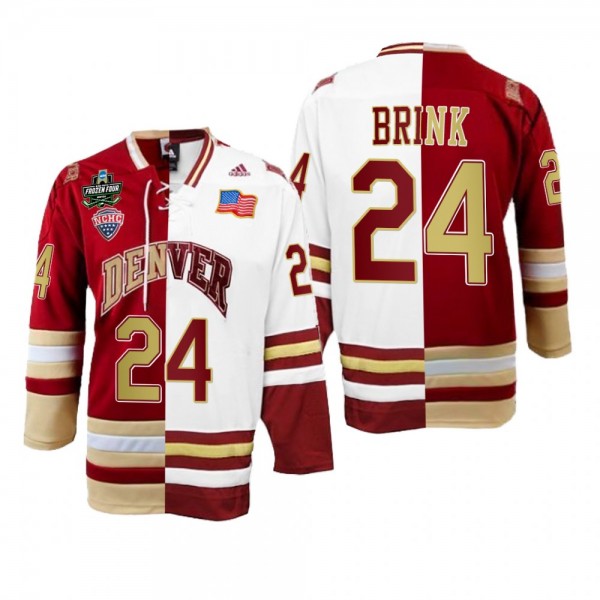 Denver Pioneers Bobby Brink Split Edition Crimson ...