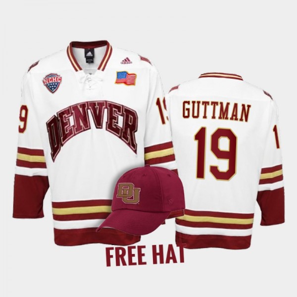 Cole Guttman College Hockey Denver Pioneers Jersey...