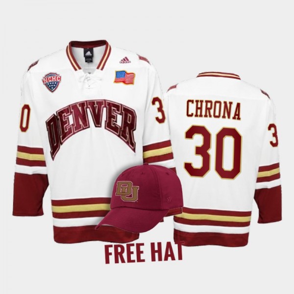 Magnus Chrona College Hockey Denver Pioneers Jerse...