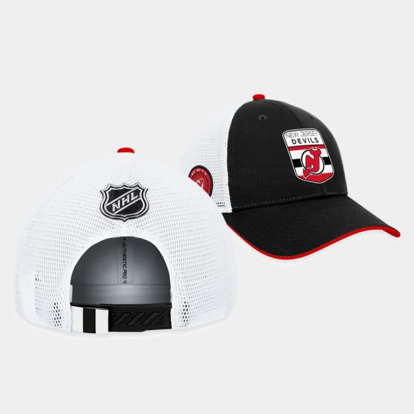 New Jersey Devils 2023 NHL Draft Men Black Trucker...