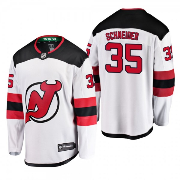 Cory Schneider New Jersey Devils Away Player Break...