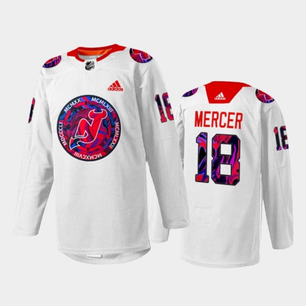 Dawson Mercer New Jersey Devils Gender Equality Ni...