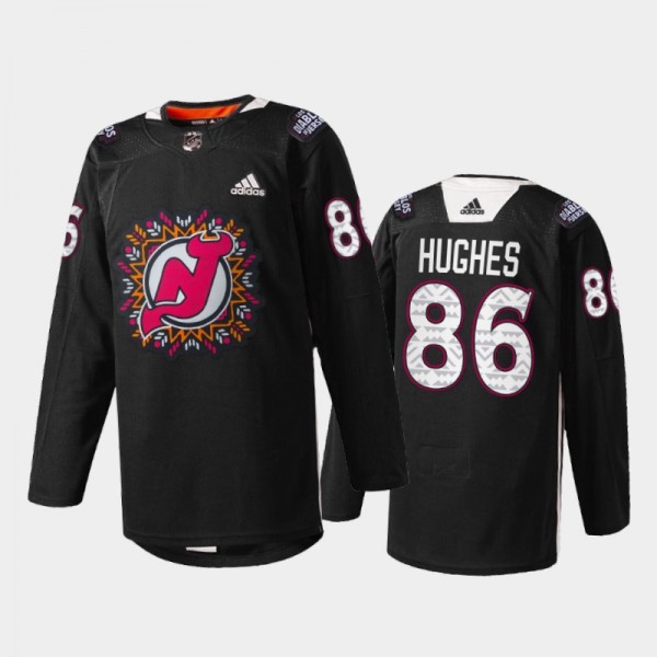 Devils 2022 Hispanic Heritage Night Jack Hughes Je...