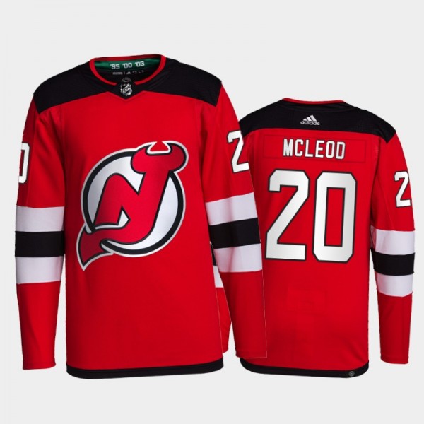 New Jersey Devils Primegreen Authentic Michael McLeod Home Jersey 2021-22