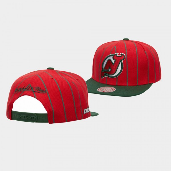 New Jersey Devils Team Pin Mitchell Ness Snapback ...