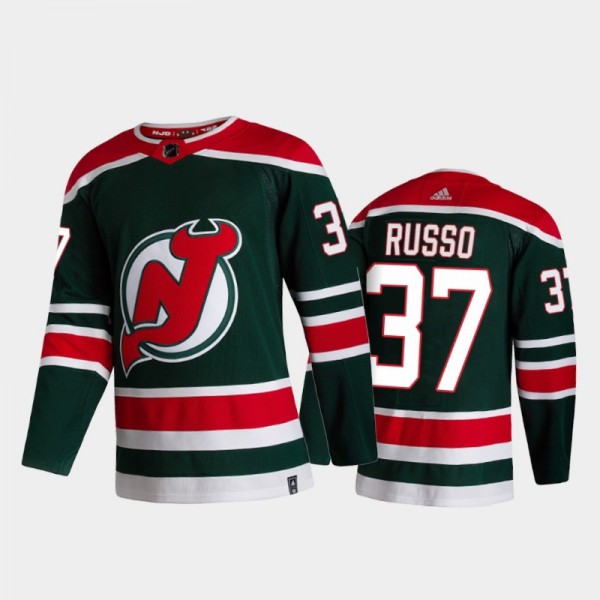 Robbie Russo New Jersey Devils 2021 Reverse Retro ...