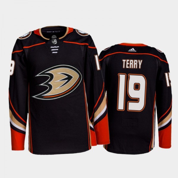 2021-22 Ducks Troy Terry Home Black Jersey