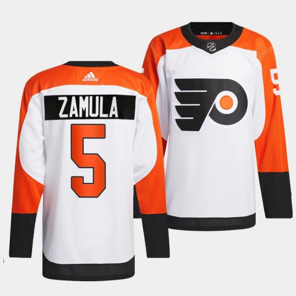 Egor Zamula Philadelphia Flyers Away White #5 Prim...