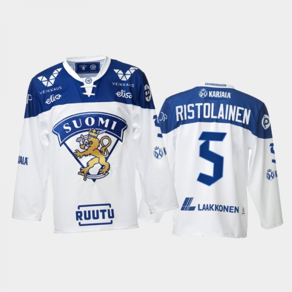2021-22 Finland Rasmus Ristolainen Home White Hock...