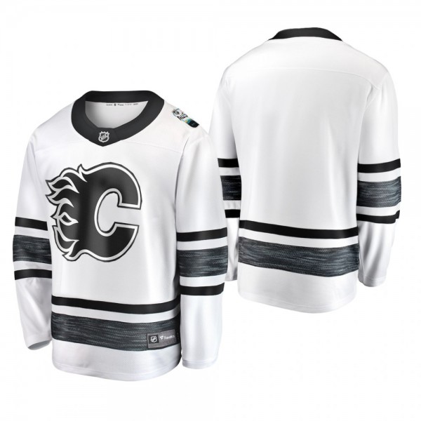 2019 NHL All-Star White Blank Jersey Calgary Flame...
