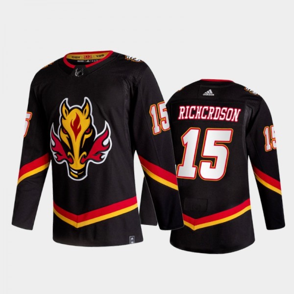Brad Richardson 2021 Reverse Retro Calgary Flames ...