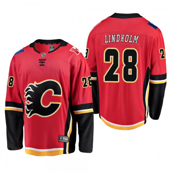 Elias Lindholm Calgary Flames Home Player Breakawa...